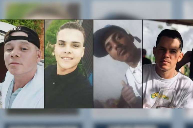 Cleibon Jaques, Gismario Santos, Lucas Bispo, Sidclei Silva (da esq. para dir.) foram encontrados mortos em Jo&atilde;o Pessoa (PB)