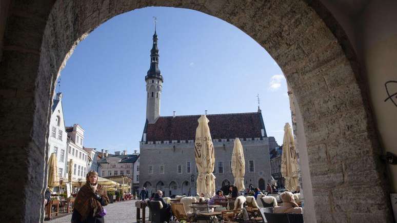 O centro hist&oacute;rico de Tallinn foi declarado Patrim&ocirc;nio Mundial da Unesco