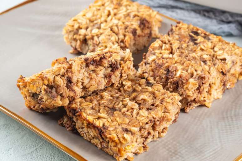 Barrinha de banana com aveia 