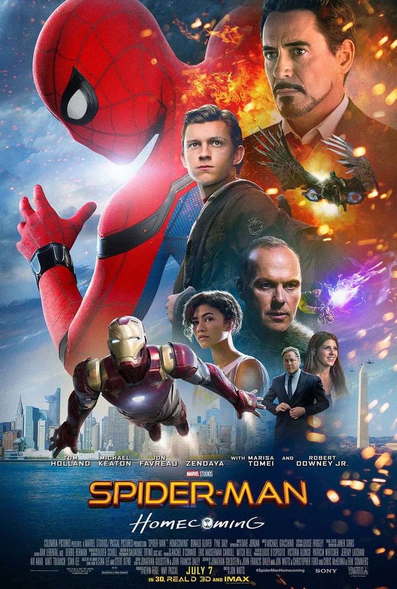 Big Poster Filme Homem Aranha De Volta ao Lar LO13 90x60 cm