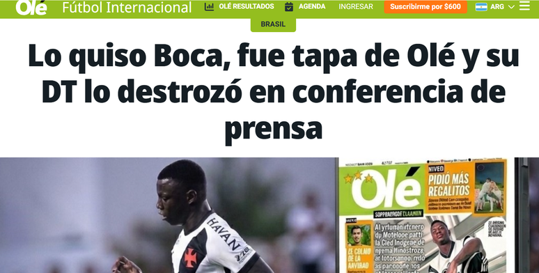 Ol&eacute; sobre declara&ccedil;&atilde;o de Renato Ga&uacute;cho