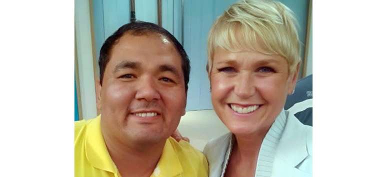 Um dos encontros de Carlos Daniel com sua musa inspiradora, Xuxa