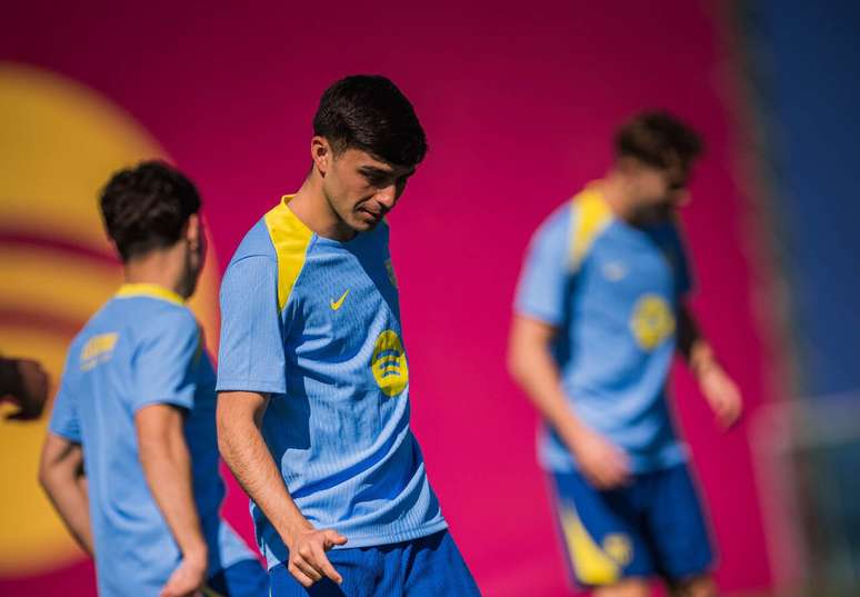 Atividade de prepara&ccedil;&atilde;o do Bar&ccedil;a antes do cl&aacute;ssico contra o Atl&eacute;tico de Madrid &ndash;