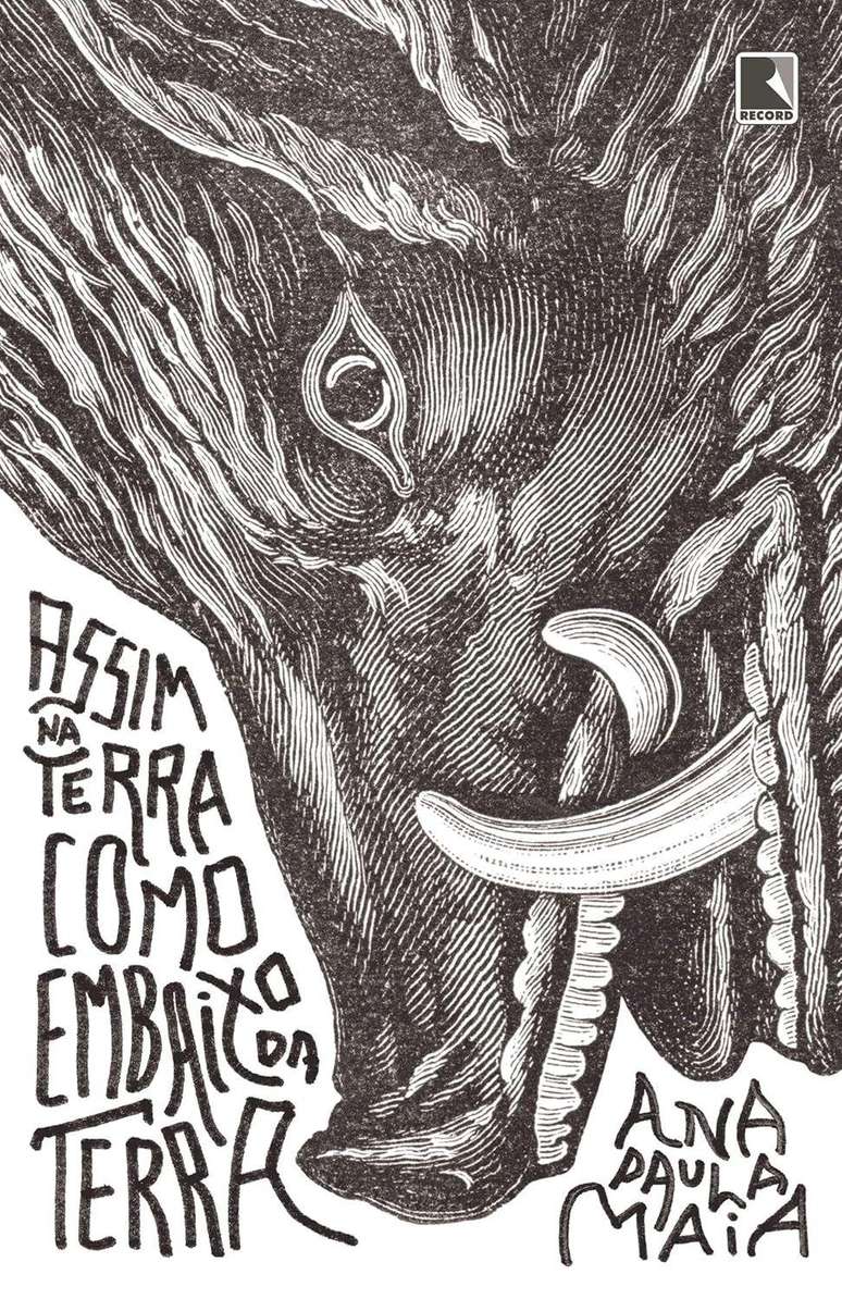 Capa do livro 'Assim na terra como embaixo da terra', em portugu&ecirc;s, da editora Record