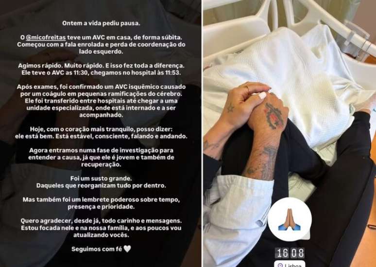 Mico Freitas sofreu um AVC, mas teve r&aacute;pido socorro e est&aacute; internado sob acompanhamento m&eacute;dico