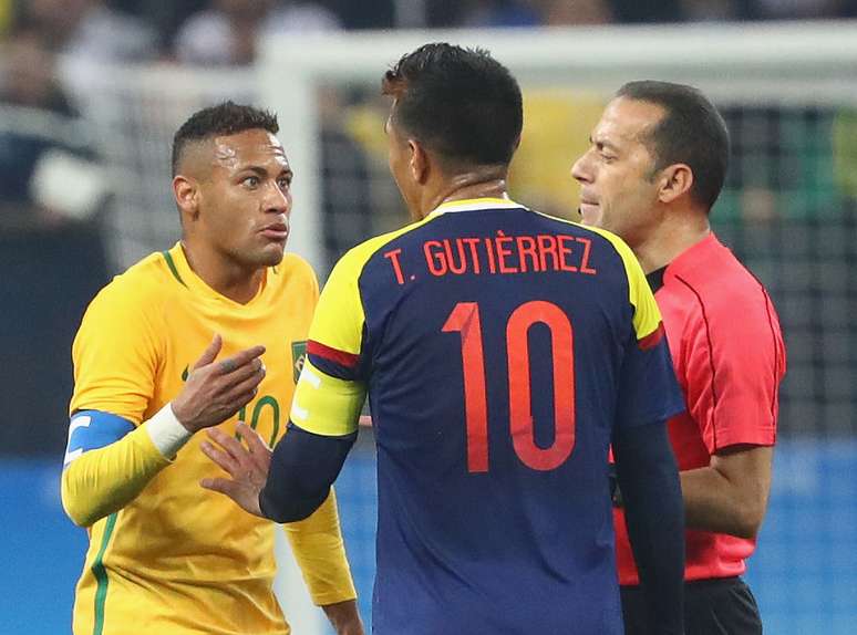 Teo Guti&eacute;rrez durante partida contra o Brasil