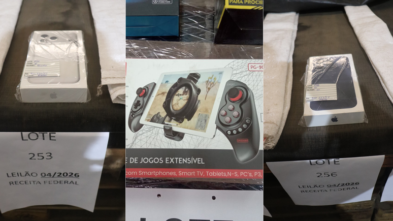 Celulares iPhone e videogames aparecem em lotes do leil&atilde;o da Receita Federal