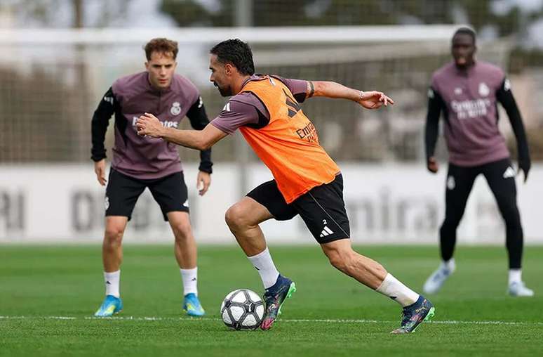 Atividade dos jogadores do Real Madrid no centro de treinamentos do clube &ndash;