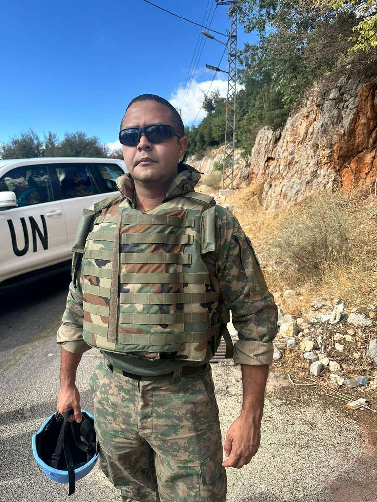 Santos &eacute; um dos 10 militares das For&ccedil;as Armadas brasileiras na miss&atilde;o da Unifil