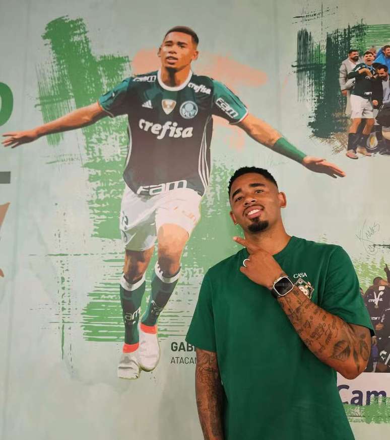 Gabriel Jesus sonha com um retorno ao Palmeiras &ndash;