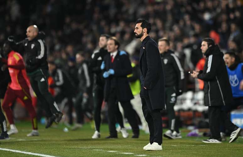 Arbeloa durante jogo do Real Madrid no Campeonato Espanhol. (Photo by Denis Doyle/Getty Images)