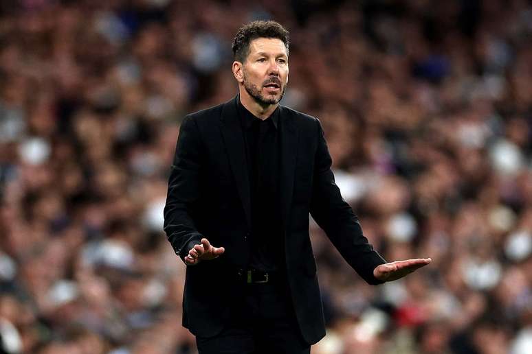 Diego Simeone no comando do Atl&eacute;tico de Madrid &ndash;