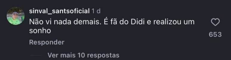 Coment&aacute;rio feito em defesa de Marcos Mion.