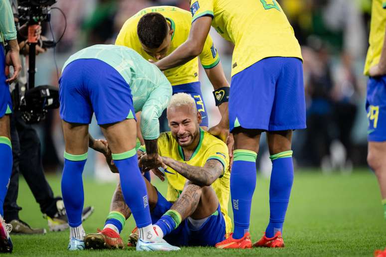Neymar em elimina&ccedil;&atilde;o para a Cro&aacute;cia
