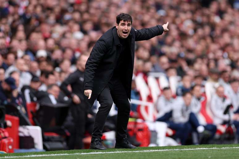 Andoni Iraola na &uacute;ltima partida com o Bournemouth, contra o Arsenal 