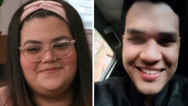 Pamela e Fernando conversam por chamada de v&iacute;deo