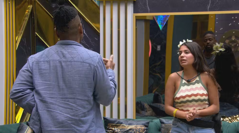 BBB 26 இல் Boneco மற்றும் Gabriela வாதிடுகின்றனர்