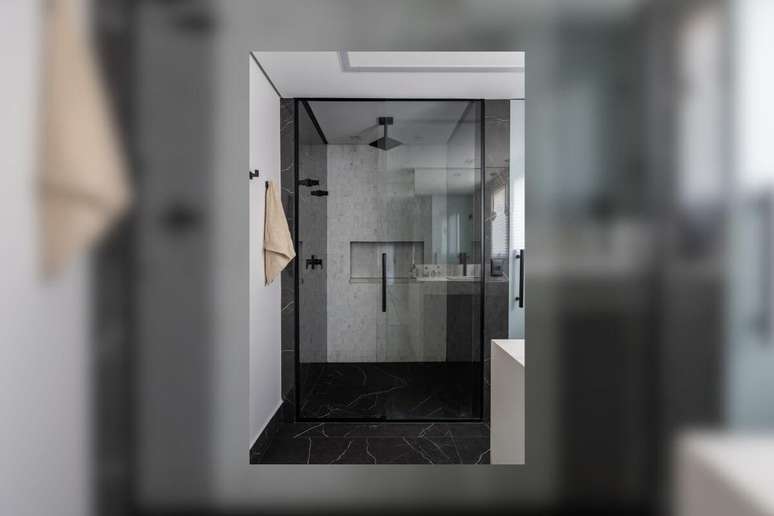 O box padr&atilde;o &eacute; f&aacute;cil de instalar e permite o uso de diferentes acabamentos Projeto: Camila Palladino |