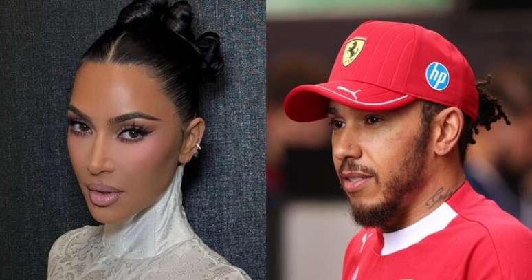 Kim Kardashian e Lewis Hamilton estariam vivendo 'romance secreto'.