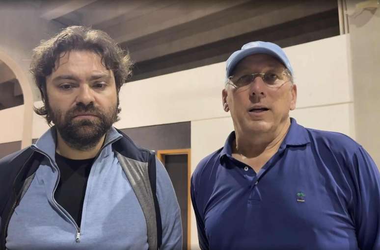 Jo&atilde;o Paulo Magalh&atilde;es Lins &ndash; presidente do Botafogo &ndash; John Textor &ndash; dono da SAF do Botafogo &ndash;