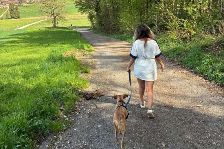 Costelinha com sua dona na Su&iacute;&ccedil;a