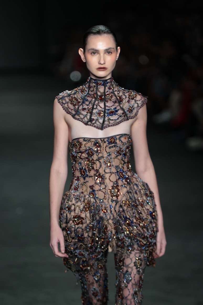 Desfile da Hisha, no Rio Fashion Week 