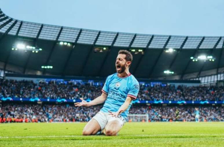 Divulga&ccedil;&atilde;o/Manchester City - Legenda: Bernardo Silva chegou ao Manchester City em 2017