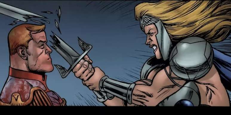 Rainha Maeve enfrenta Capit&atilde;o P&aacute;tria em 'The Boys'