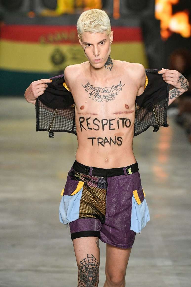 Modelo do Rio Fashion Week 