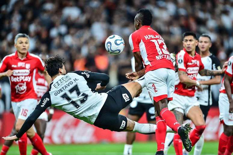 Gustavo Henrique marcou de joelho contra o Santa Fe &ndash;