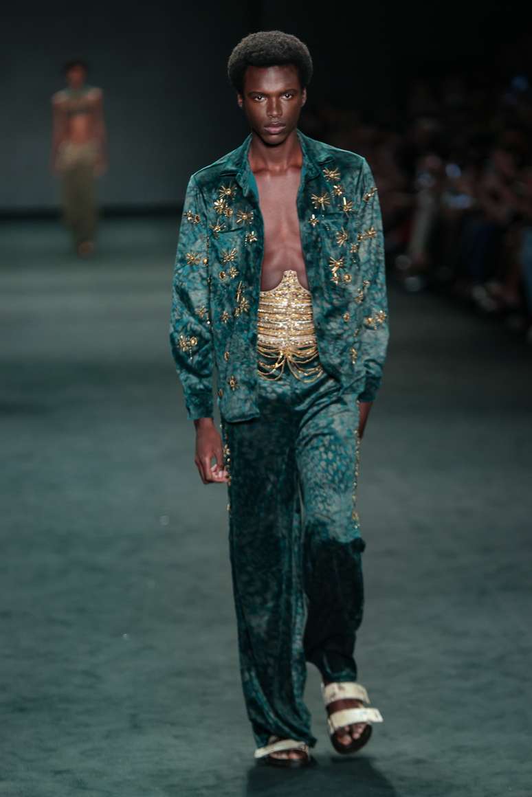 Desfile da Hisha, no Rio Fashion Week 
