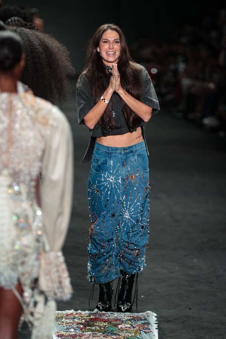 Giovanna Resende, da Hisha, no Rio Fashion Week 