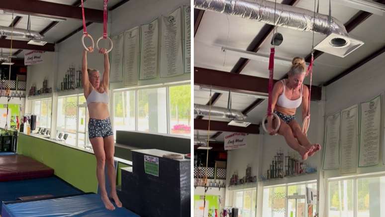 Beth Bacon decidiu come&ccedil;ar a fazer gin&aacute;stica ap&oacute;s os 60 anos