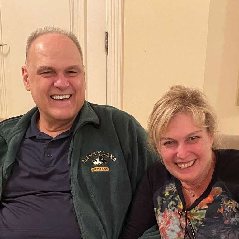 Oscar Schmidt e a esposa, Maria Cristina