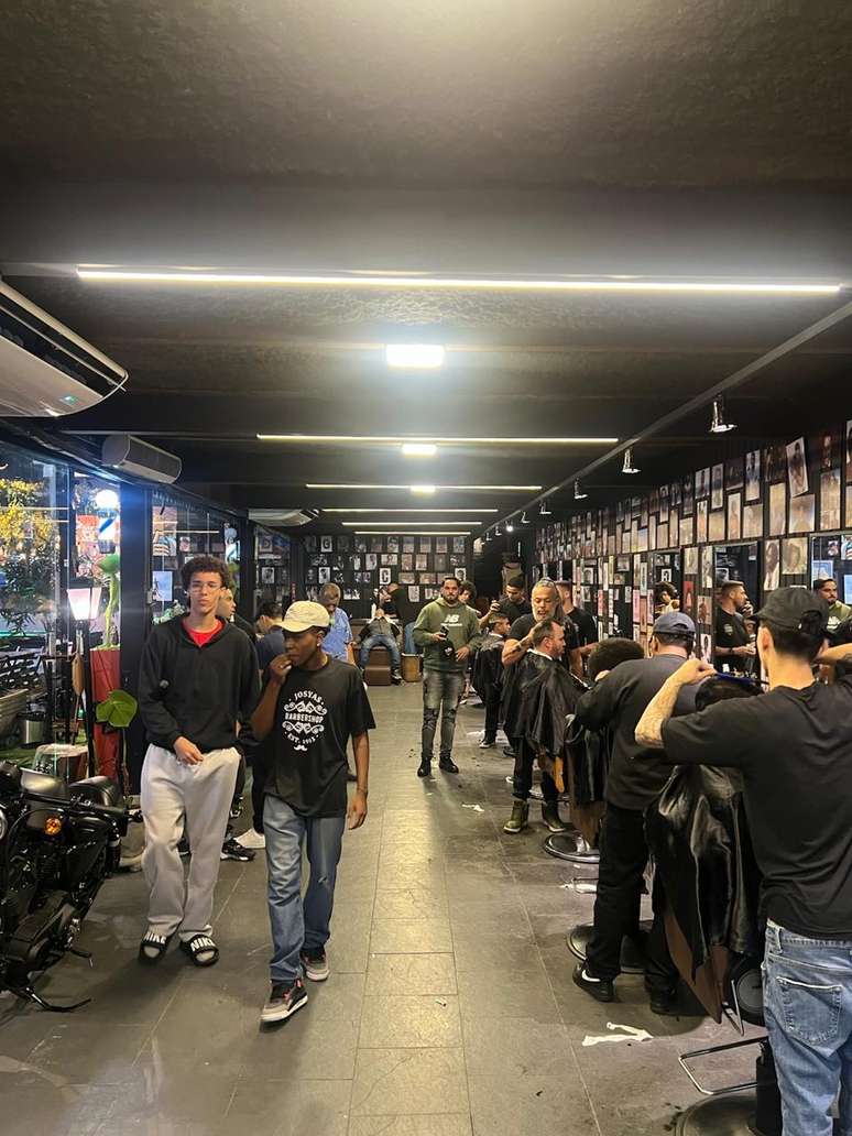 Barbearia de Josyas atualmente, ap&oacute;s anos de trabalho e dedica&ccedil;&atilde;o ao ramo