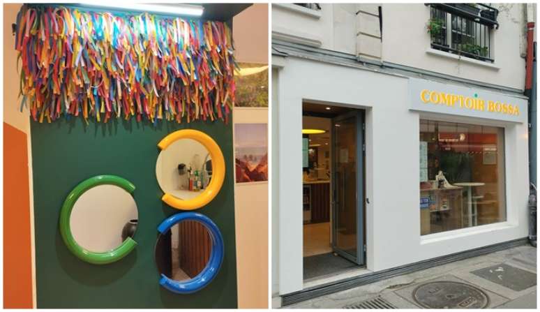 Fitinhas de Nosso Senhor do Bonfim fazem parte do espa&ccedil;o; ao lado, a fachada discreta