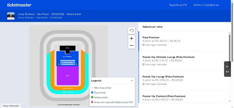 Foto: Ticketmaster Brasil