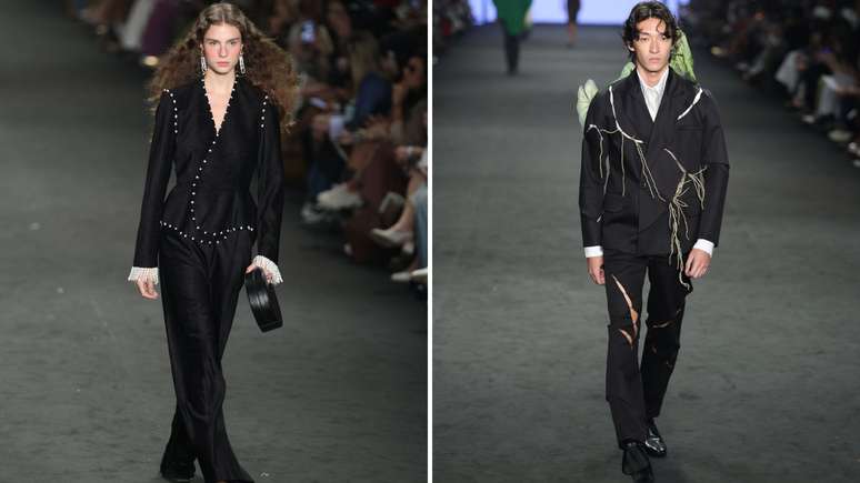 Looks das grifes Aluf e Normando (Fotos: Daniel Pinheiro/ Brazil News)