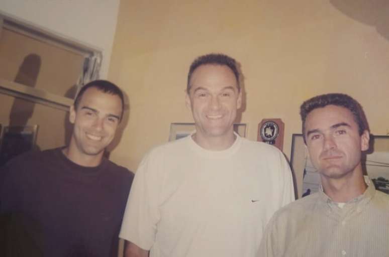 Tadeu (mais novo), Oscar (mais velho) e Felipe (irm&atilde;o 'do meio'), os irm&atilde;os da fam&iacute;lia Schmidt.