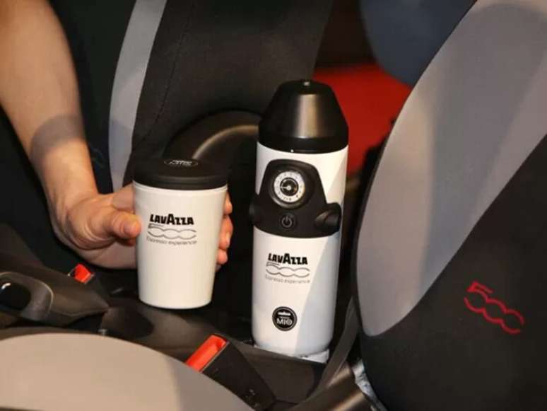 Fiat 500 com cafeteira