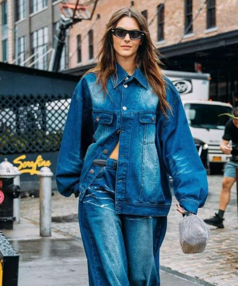 Jaqueta jeans oversized &ndash;