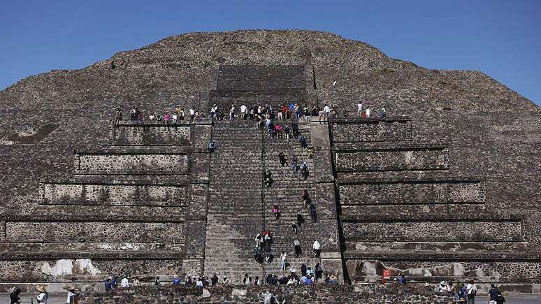 Teotihuacan &eacute; um dos s&iacute;tios arqueol&oacute;gicos mais visitados do M&eacute;xico
