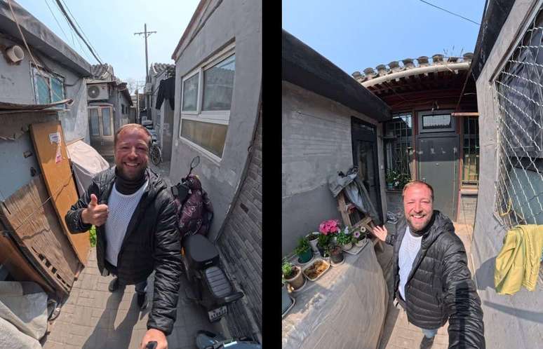 Maur&iacute;cio mostra sua casa em Pequim