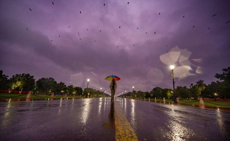 Intensidade da chuva influi na capacidade de limpar o ar