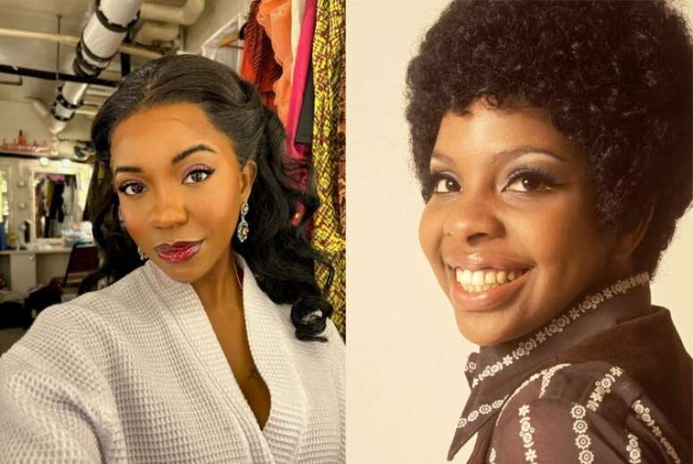A cantora e modelo Liv Symone vive Gladys Knight, a Imperatriz do Soul, em 'Michael'