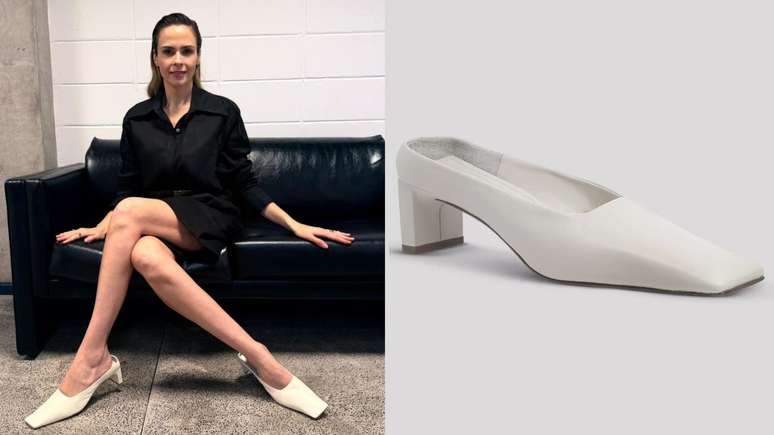 Ana Paula Renault e o sapato Nora (Fotos: Divulga&ccedil;&atilde;o)