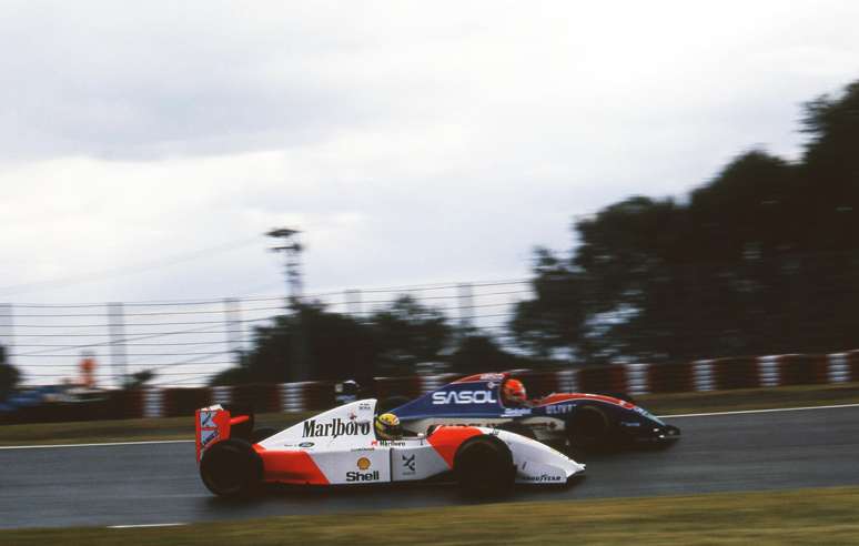 Senna e Irvine no GP do Jap&atilde;o de 1993
