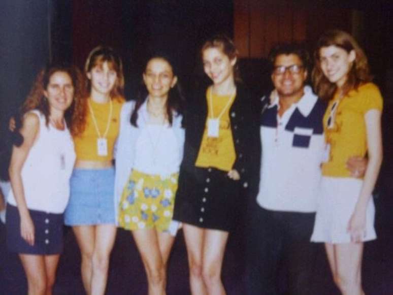 Liliana Gomes com Isabel Fontana, Ana Beatriz Barros e Michelle Alves 