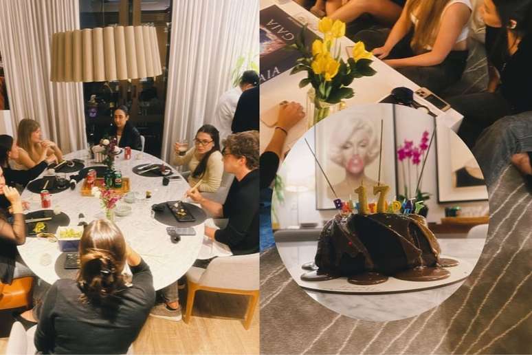 Registros do jantar para celebrar Anne Marie