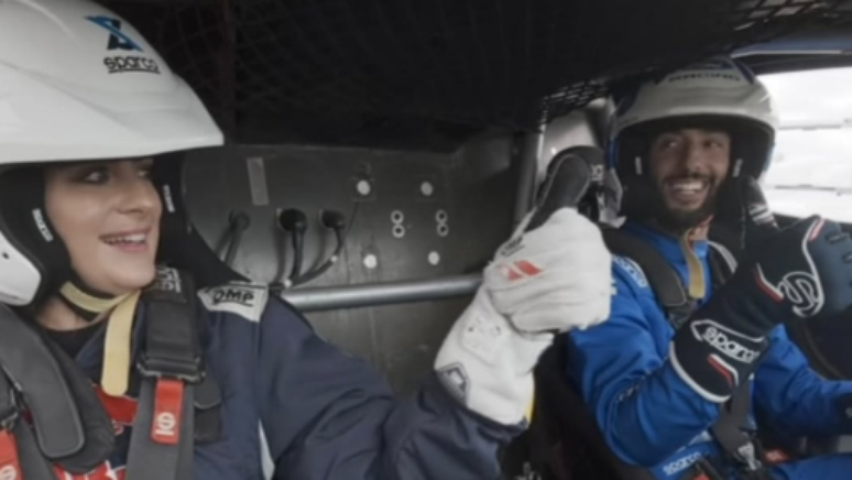 Influenciadora fez estreia na F1 em mar&ccedil;o deste ano, com direito a uma volta no Grand Prix da Austr&aacute;lia